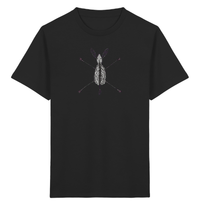 Esel von oben gezeichnet - Kinder Bio T-Shirt Vorderseite