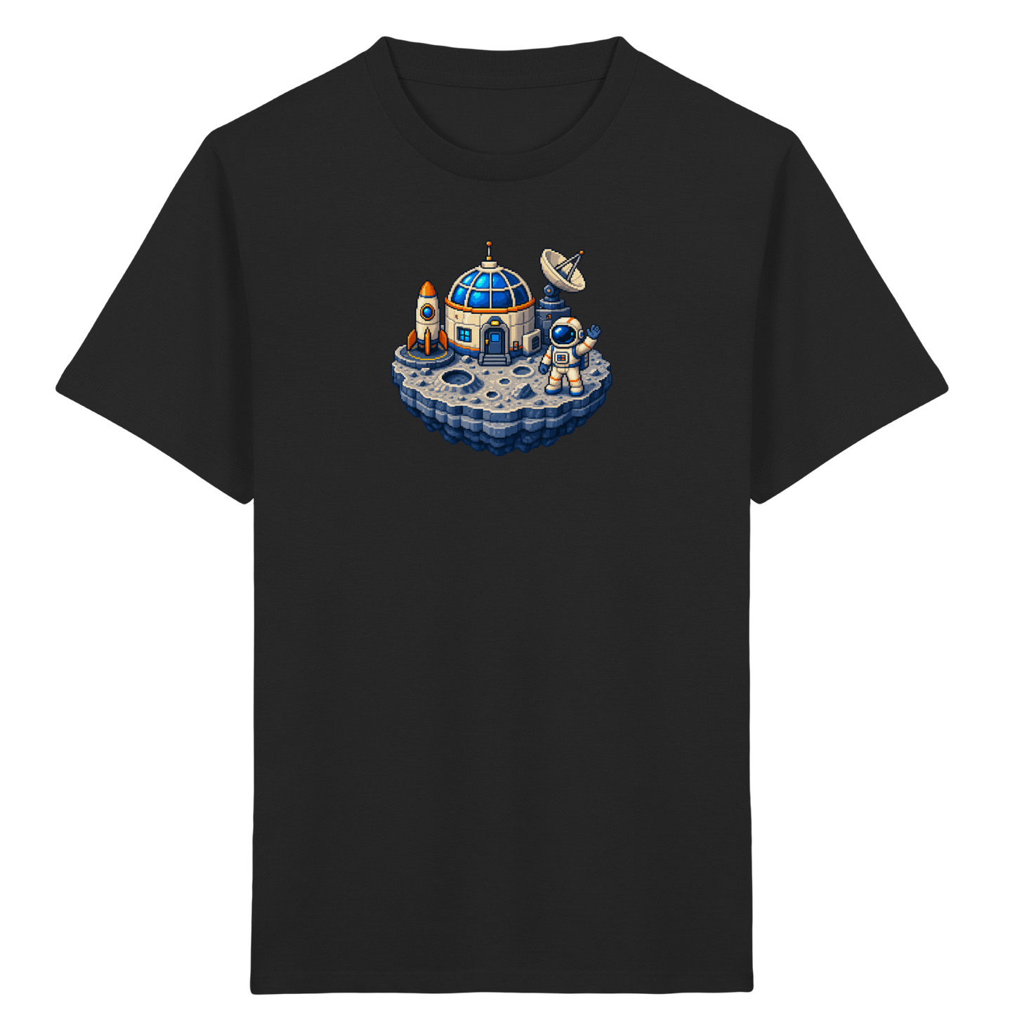 Coole Pixel Mondbasis Kinder T-Shirt - Kinder Bio T-Shirt