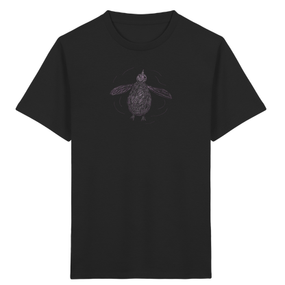 Pinguin von oben - Kinder Bio T-Shirt Vorderseite
