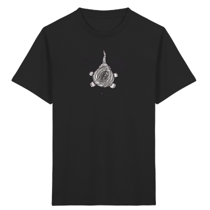 Elefant von oben gezeichnet - Kinder Bio T-Shirt Vorderseite