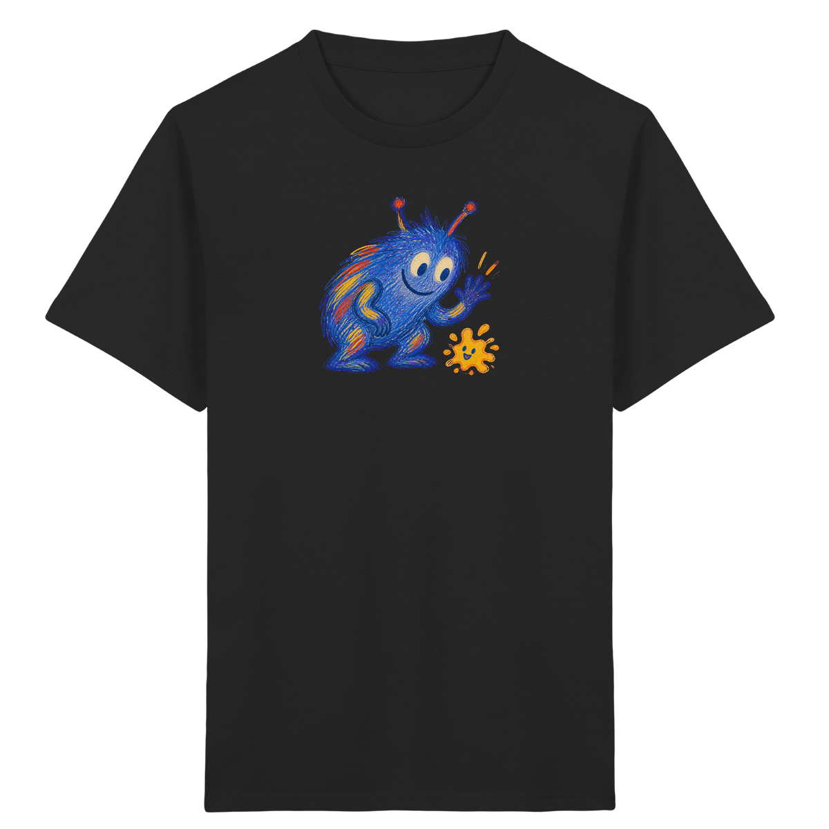 Klecksfreund Monster Kinder T-Shirt - Kinder Bio T-Shirt
