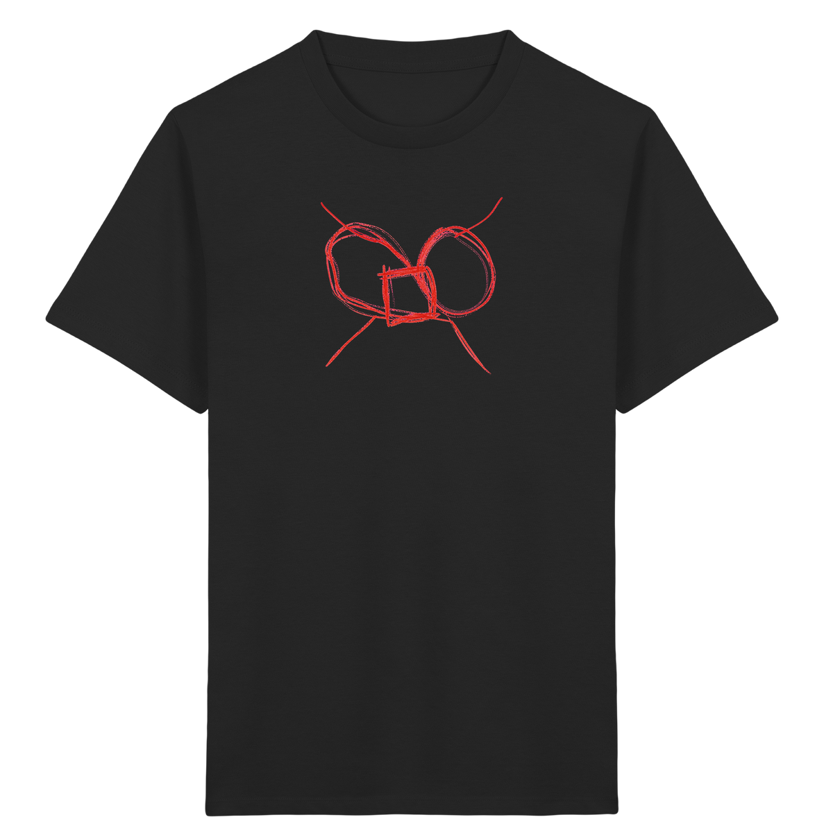 Ziegelrote Wackelschleife Kinder T-Shirt - Kinder Bio T-Shirt