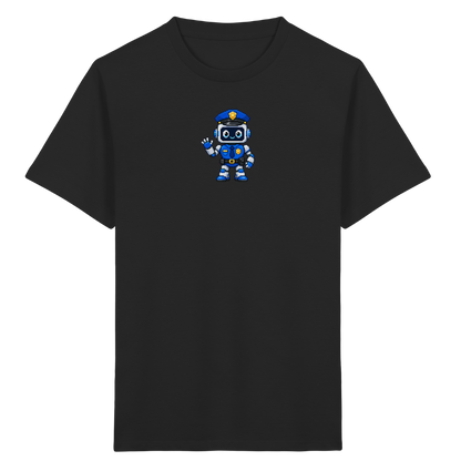 Pixel Roboter Polizei: Winkendes Kinder-T-Shirt - Kinder T-Shirt