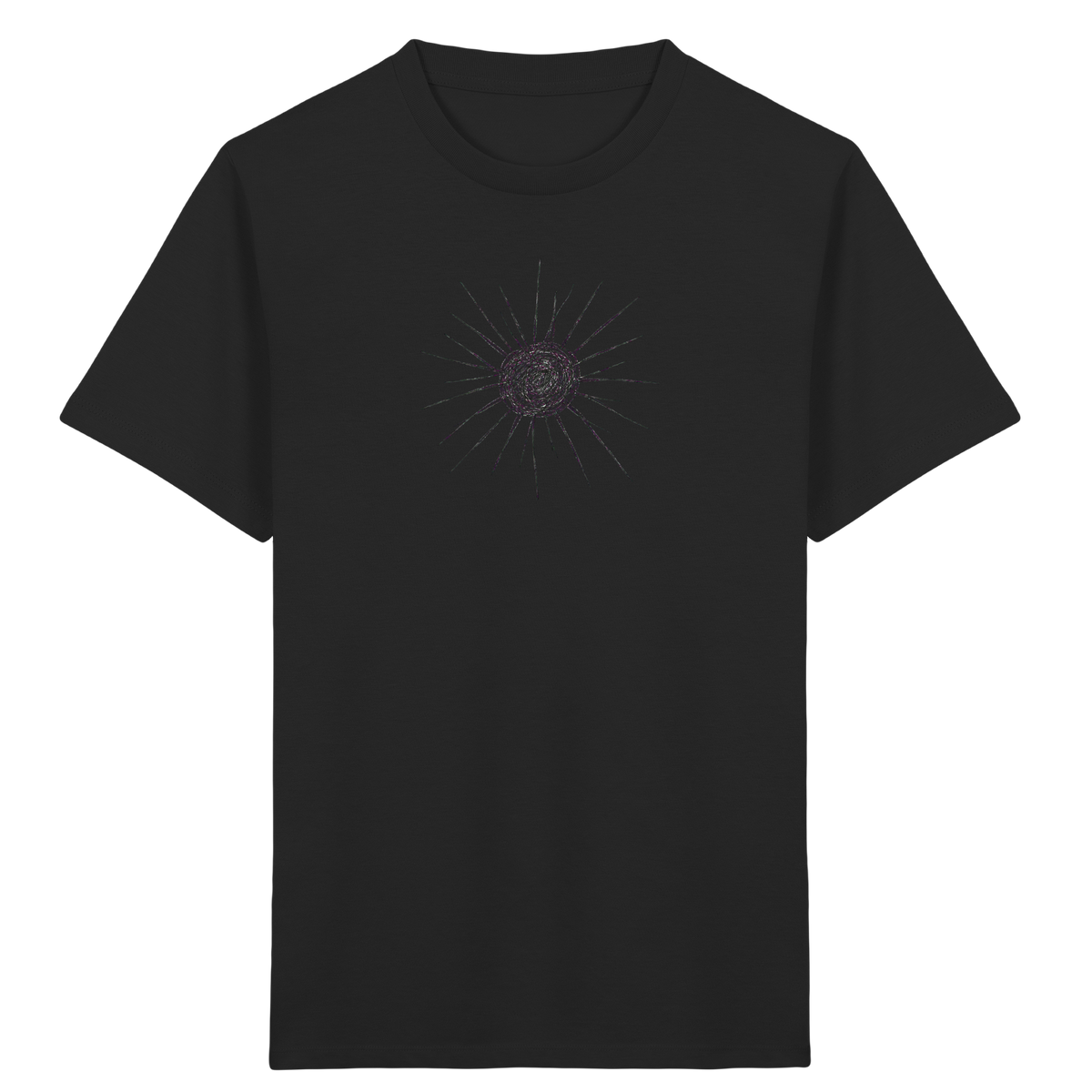 Seeigel von oben gezeichnet - Kinder Bio T-Shirt Vorderseite