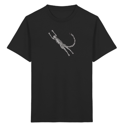 Gepard von oben - Kinder Bio T-Shirt Vorderseite