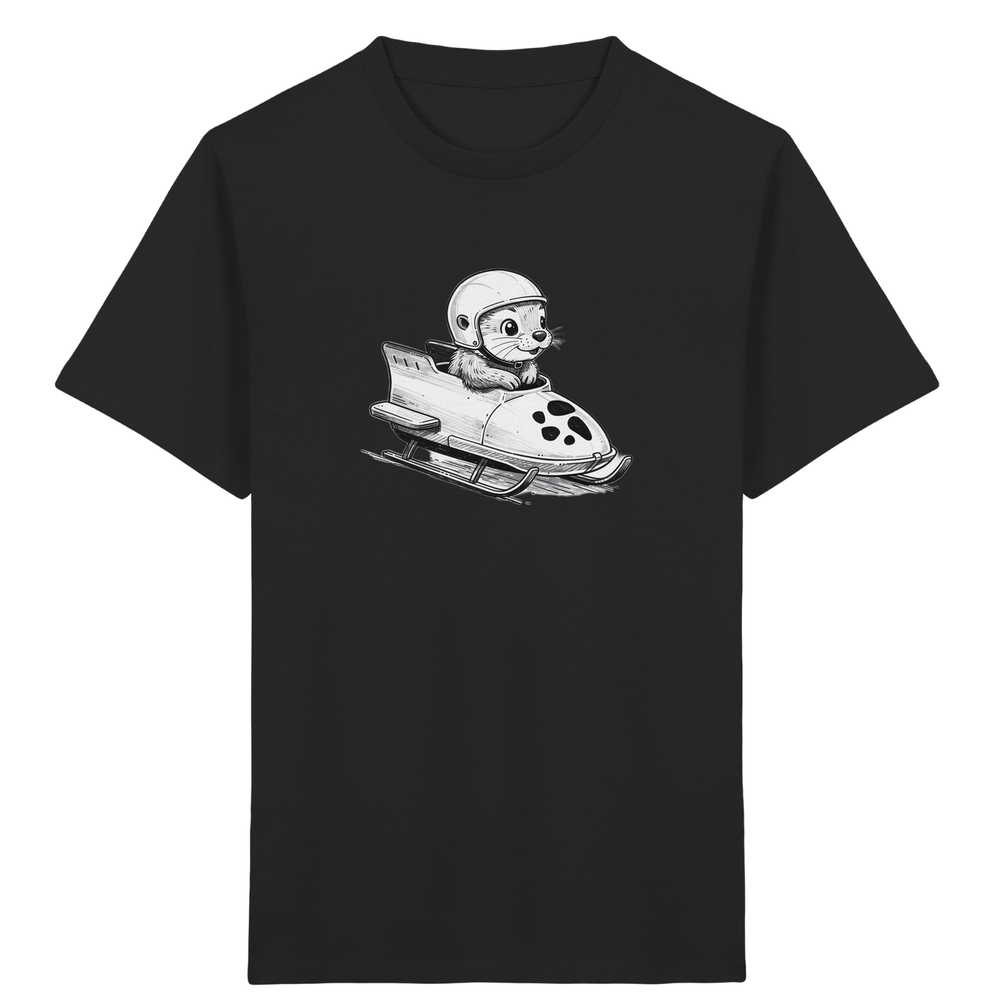 Otter Bob Abenteuer: Helm auf, Spaß rein! - Kinder Bio T-Shirt