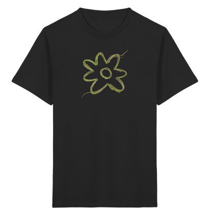 Grüne Zackenblume Kinder Shirt - Kinder Bio T-Shirt