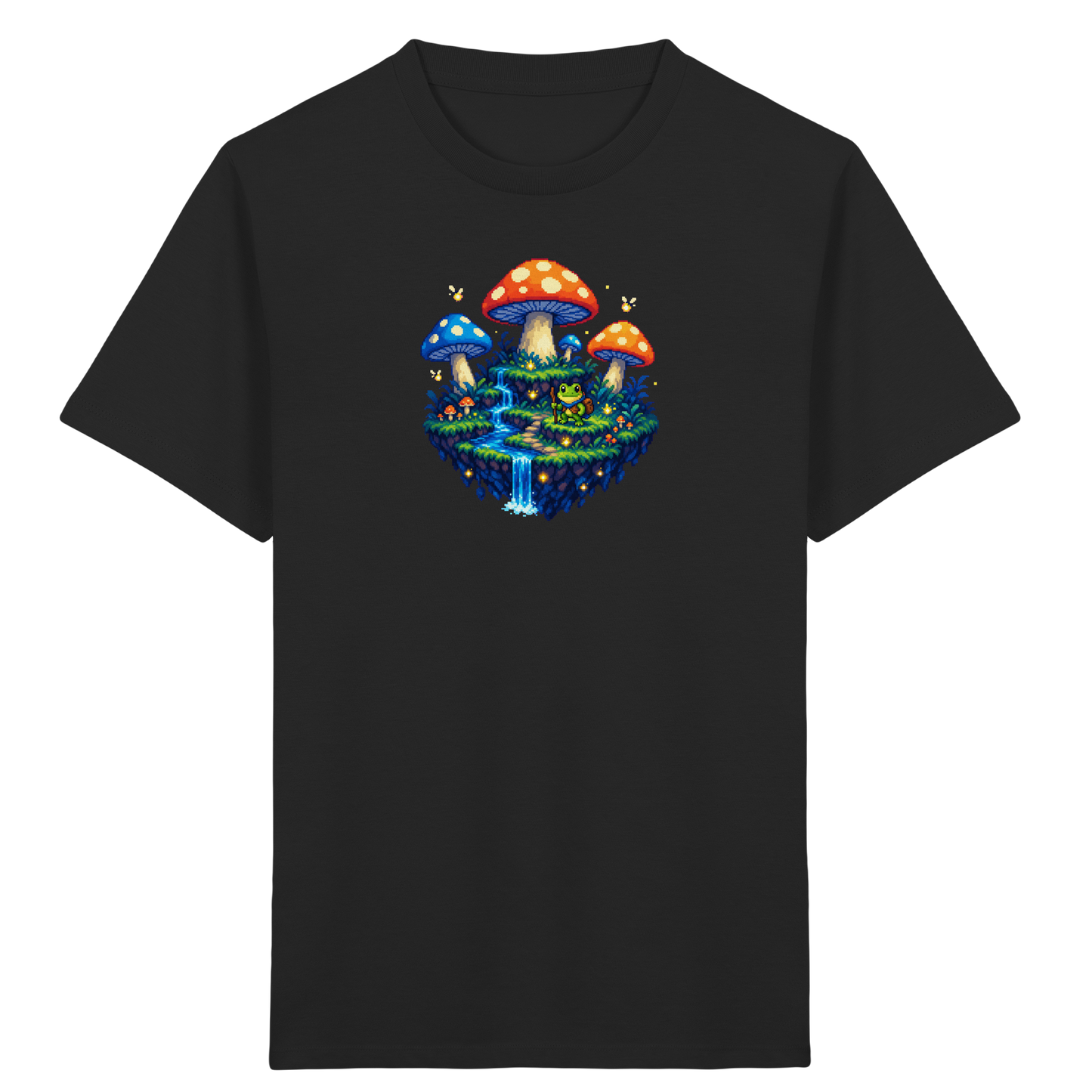 Magisches Pixel Abenteuer Frosch Shirt - Kinder Bio T-Shirt