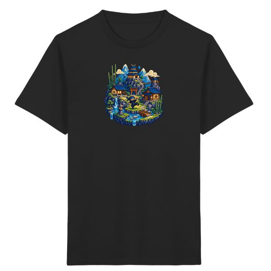 Cooles Ninja Pixel Art T-Shirt - Kinder Bio T-Shirt