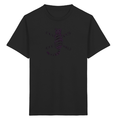 Tiger von oben gezeichnet - Kinder Bio T-Shirt Vorderseite