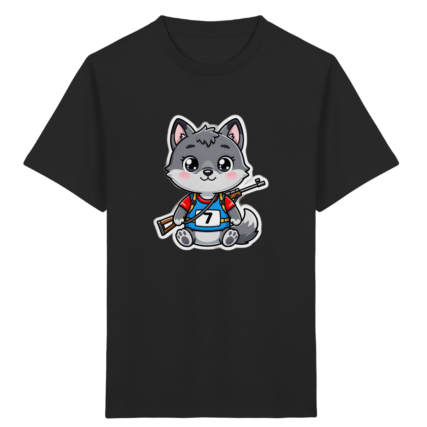 Wolf im Trikot: Cooles Kinder T-Shirt