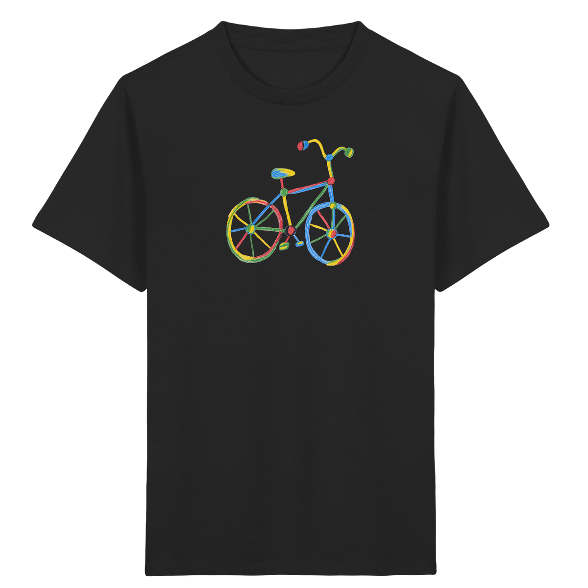 Farbpunkt-Rad Kinder T-Shirt - Kinder Bio T-Shirt Vorderseite