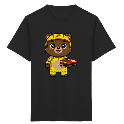 Bären-Rennfahrer T-Shirt: Abenteuer pur! - Kinder Bio T-Shirt