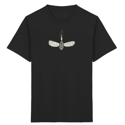 Pelikan von oben gezeichnet - Kinder Bio T-Shirt Vorderseite