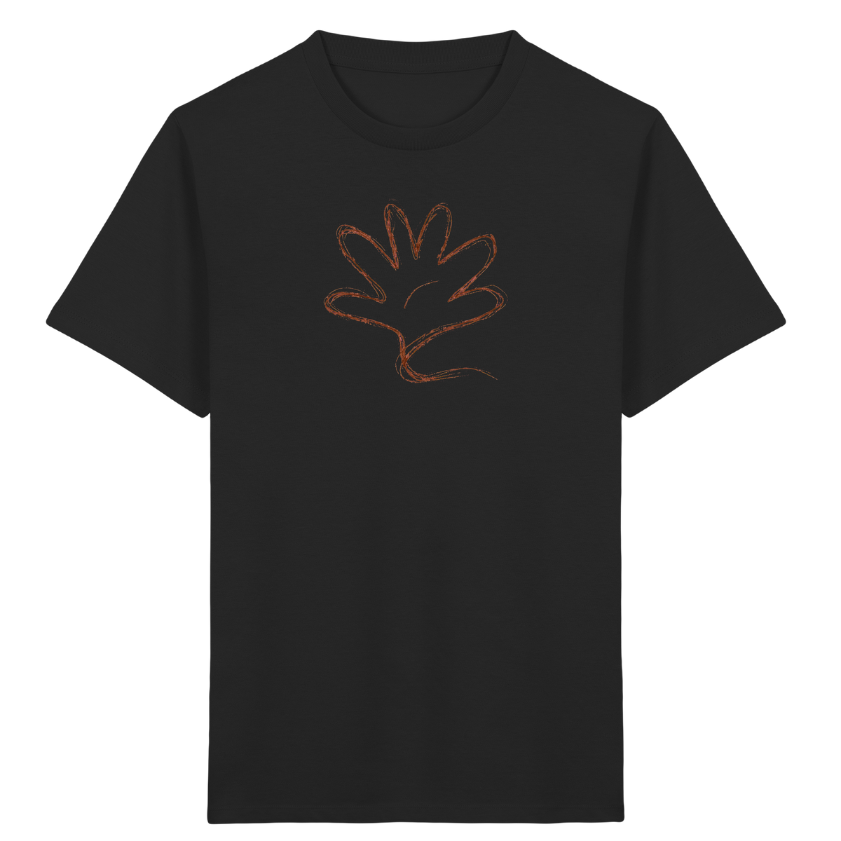 Kakaobraune Schlingenhand Kinder Shirt - Kinder Bio T-Shirt