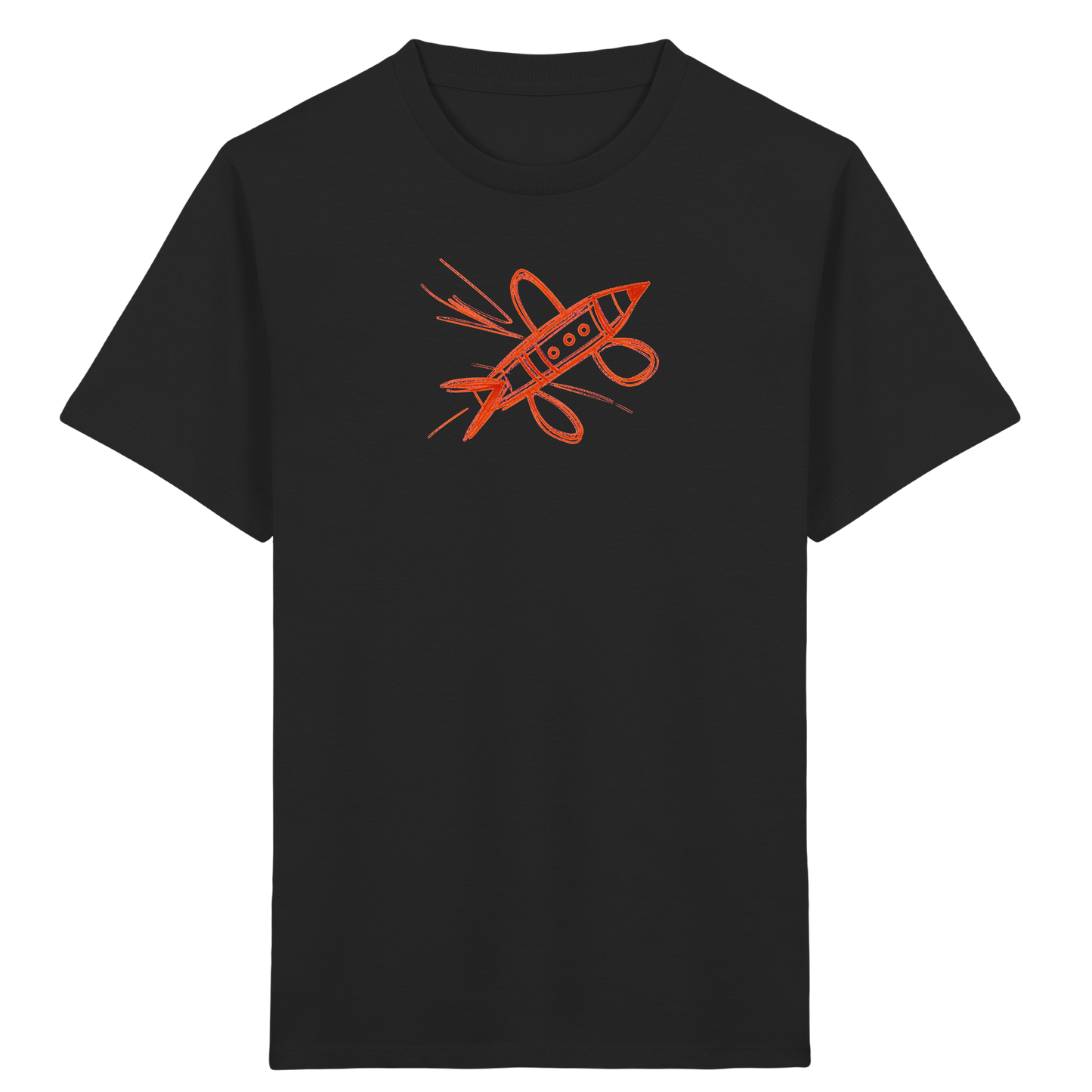 Kupferne Bleistiftrakete für Kinder - Kinder Bio T-Shirt
