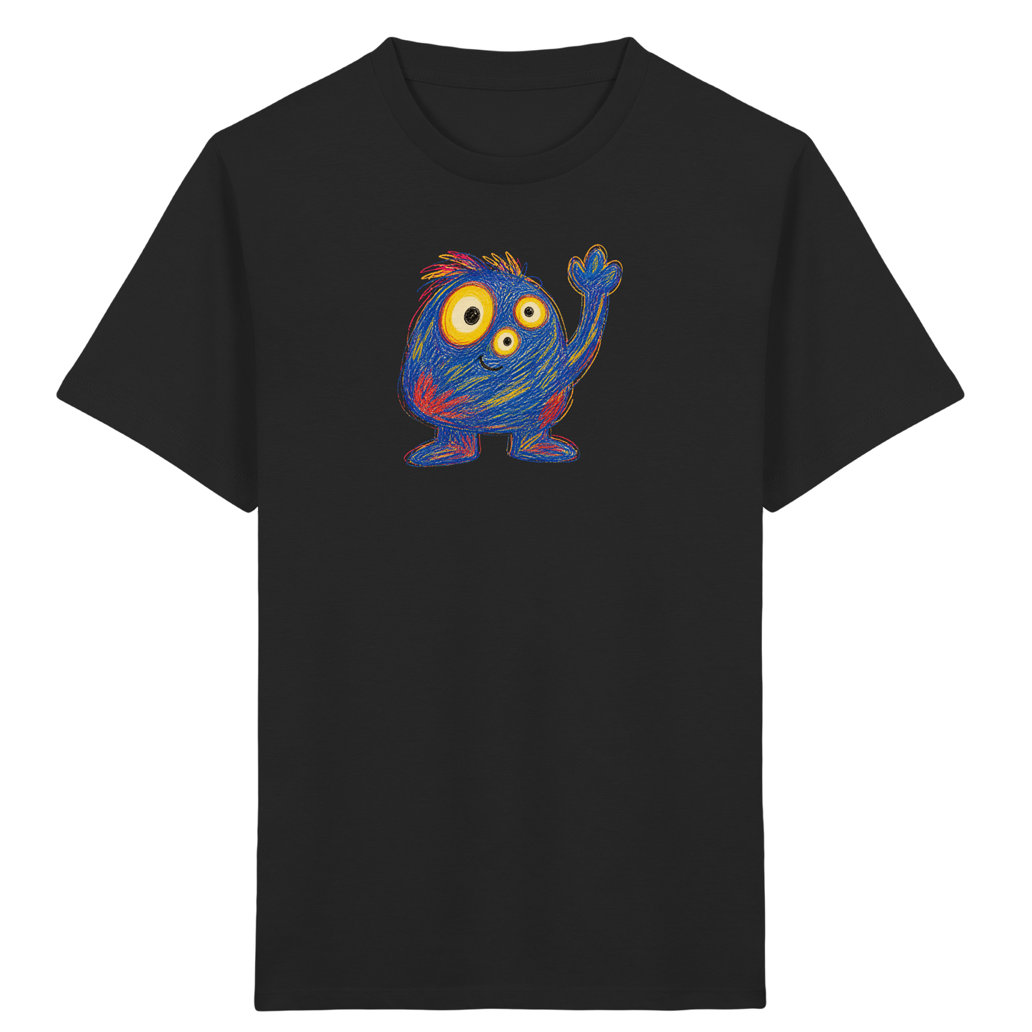 Dreiäuglein winkt fröhlich - Kinder Bio T-Shirt