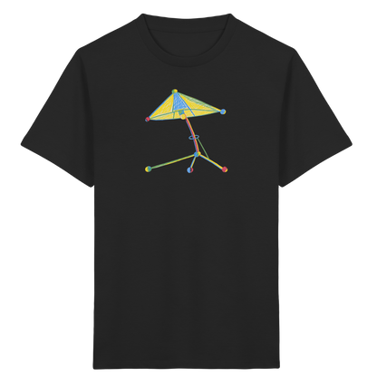 Bunte Farbpunkt Lampe - Kinder Bio T-Shirt Vorderseite