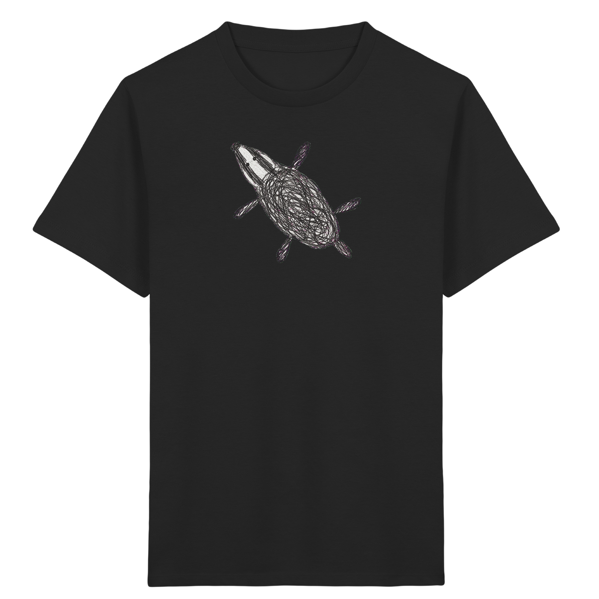 Dachs von oben - Kinder Bio T-Shirt Vorderseite