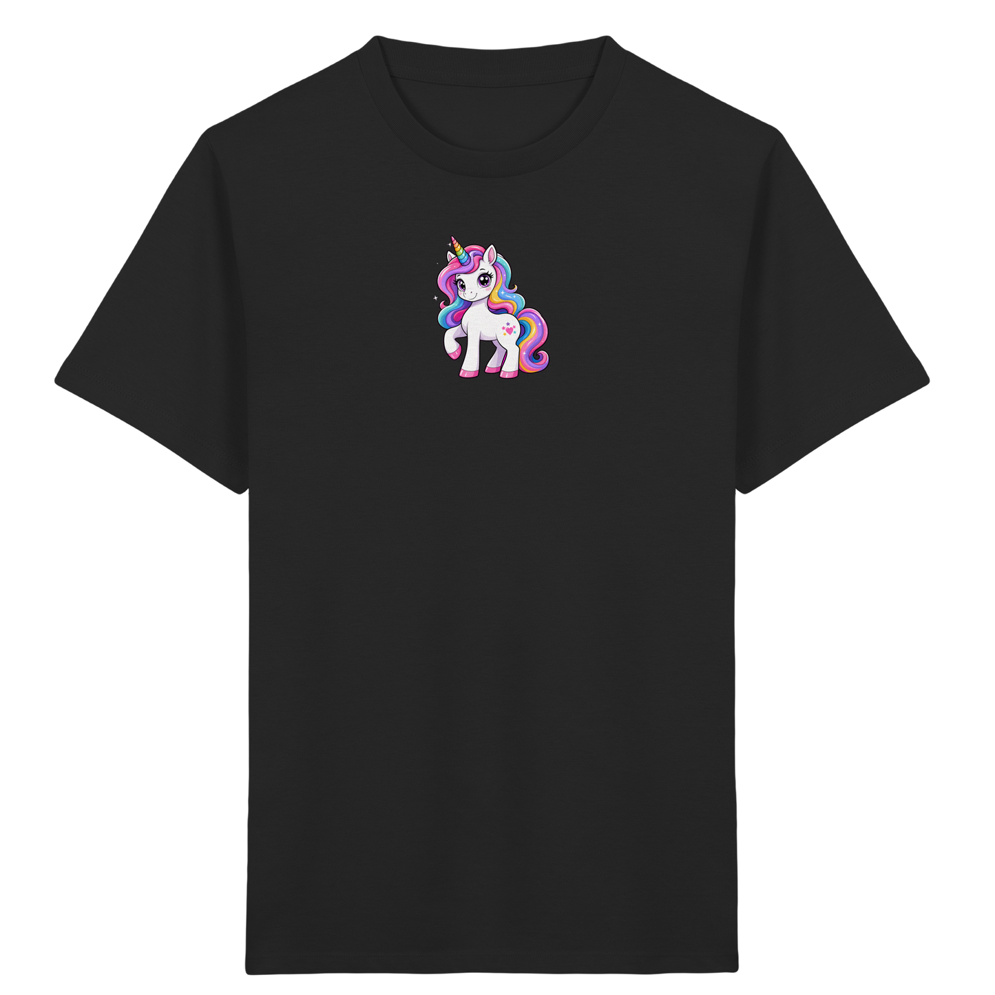 Magisches Einhorn T-Shirt mit Sternen - Kinder Bio T-Shirt