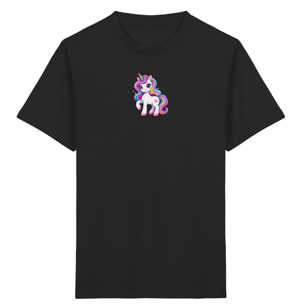 Magisches Einhorn T-Shirt mit Sternen - Kinder Bio T-Shirt