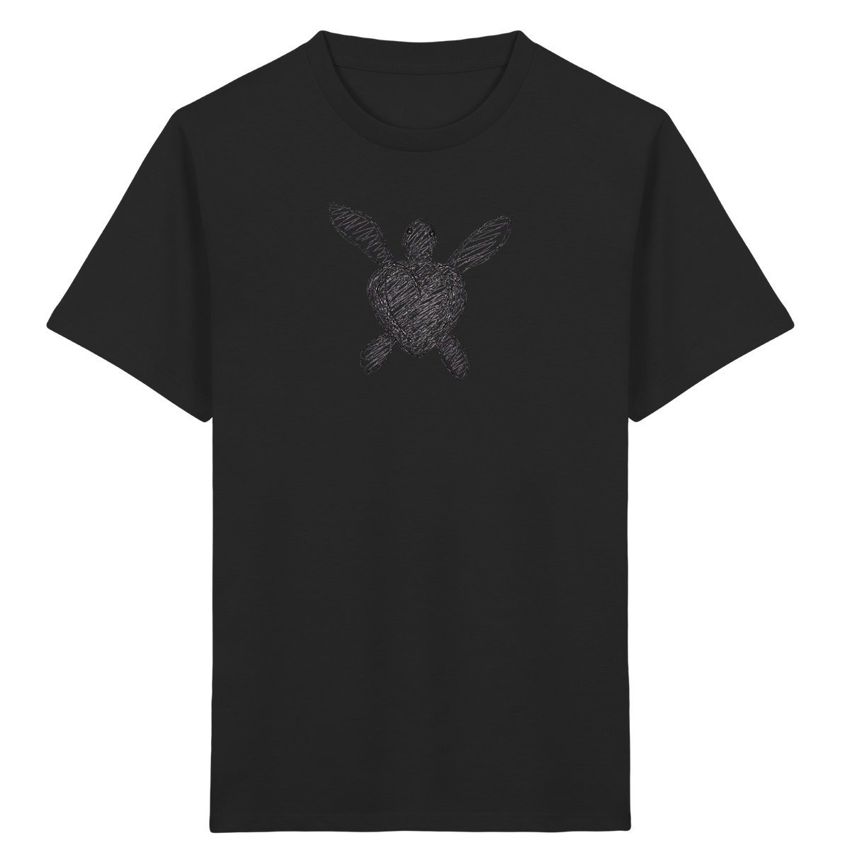 Wasserschildkröte von oben - Kinder Bio T-Shirt Vorderseite