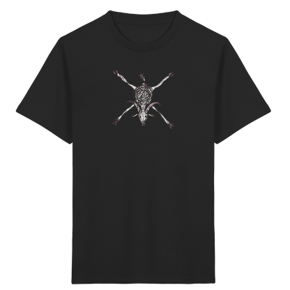 Ziege von oben Kinderzeichnung - Kinder Bio T-Shirt Vorderseite