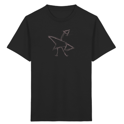 Graphitgrauer Strichvogel Kinder T-Shirt - Kinder Bio T-Shirt
