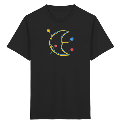 Farbpunkt Mond für Kinder - Kinder Bio T-Shirt Vorderseite