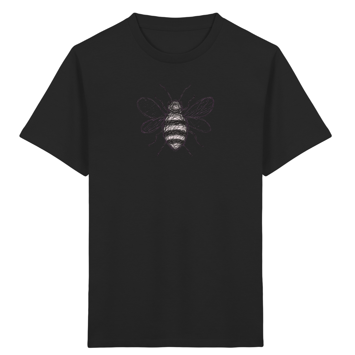 Biene von oben Kinderzeichnung - Kinder Bio T-Shirt Vorderseite