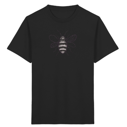 Biene von oben Kinderzeichnung - Kinder Bio T-Shirt Vorderseite