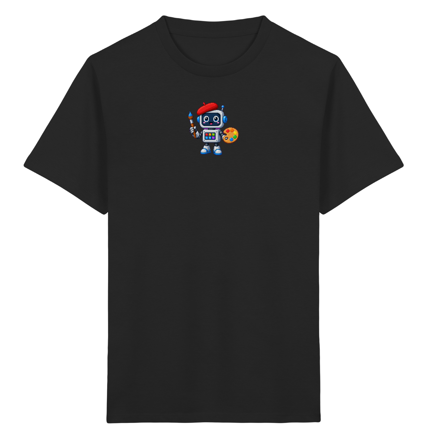 Pixel Roboter Künstler T-Shirt für Kinder - Kinder T-Shirt