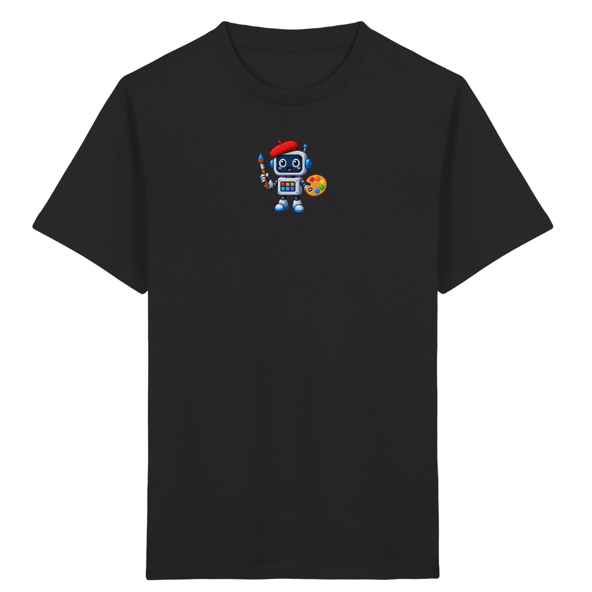 Pixel Roboter Künstler T-Shirt für Kinder - Kinder T-Shirt