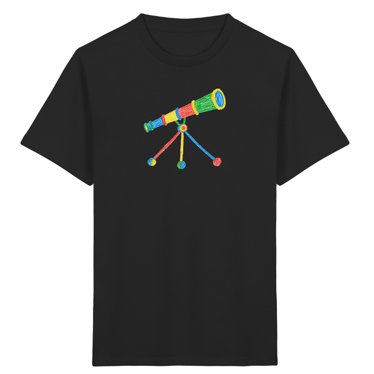 Farbpunkt Teleskop für Kinder - Kinder Bio T-Shirt Vorderseite
