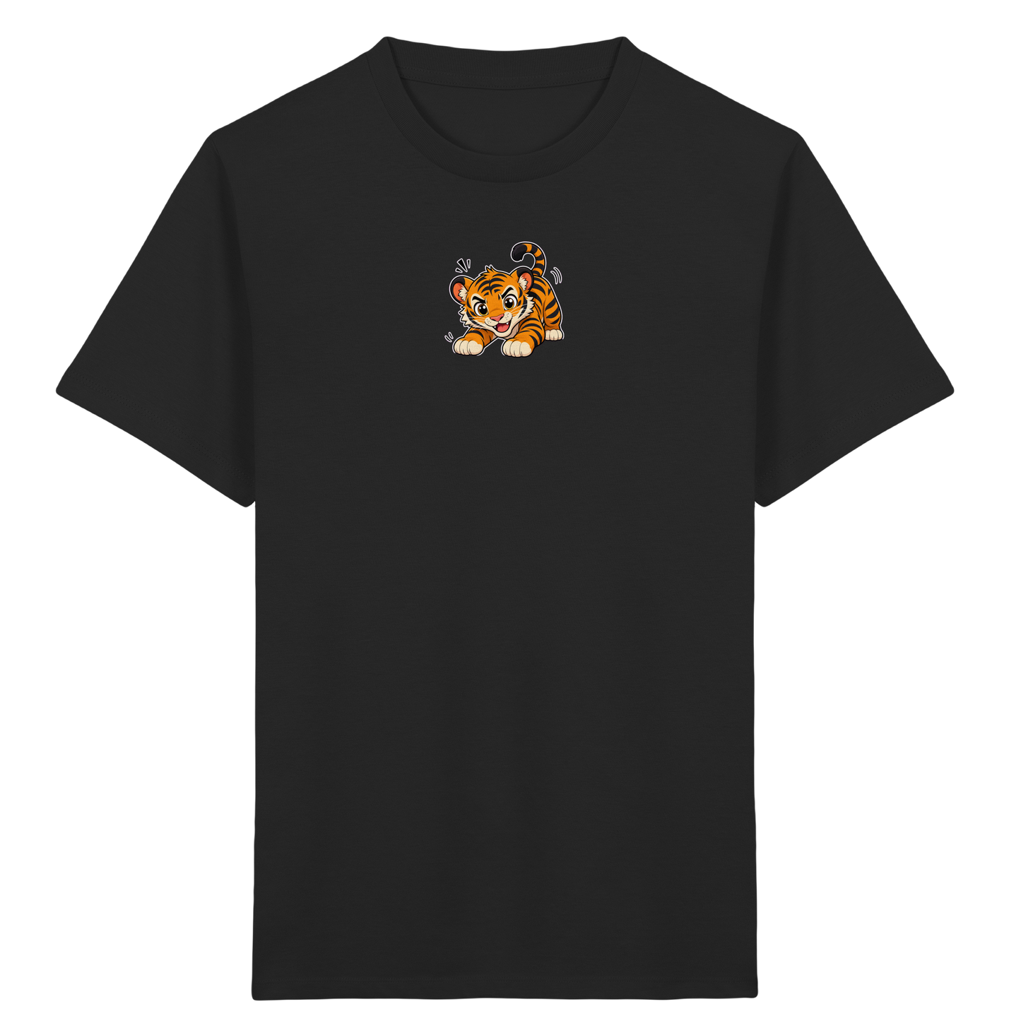 Verspielter Tiger: Fröhliches Kinder T-Shirt - Kinder Bio T-Shirt