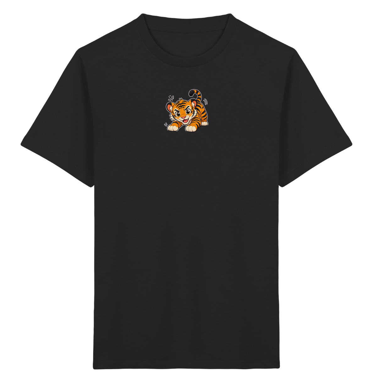 Verspielter Tiger: Fröhliches Kinder T-Shirt - Kinder Bio T-Shirt