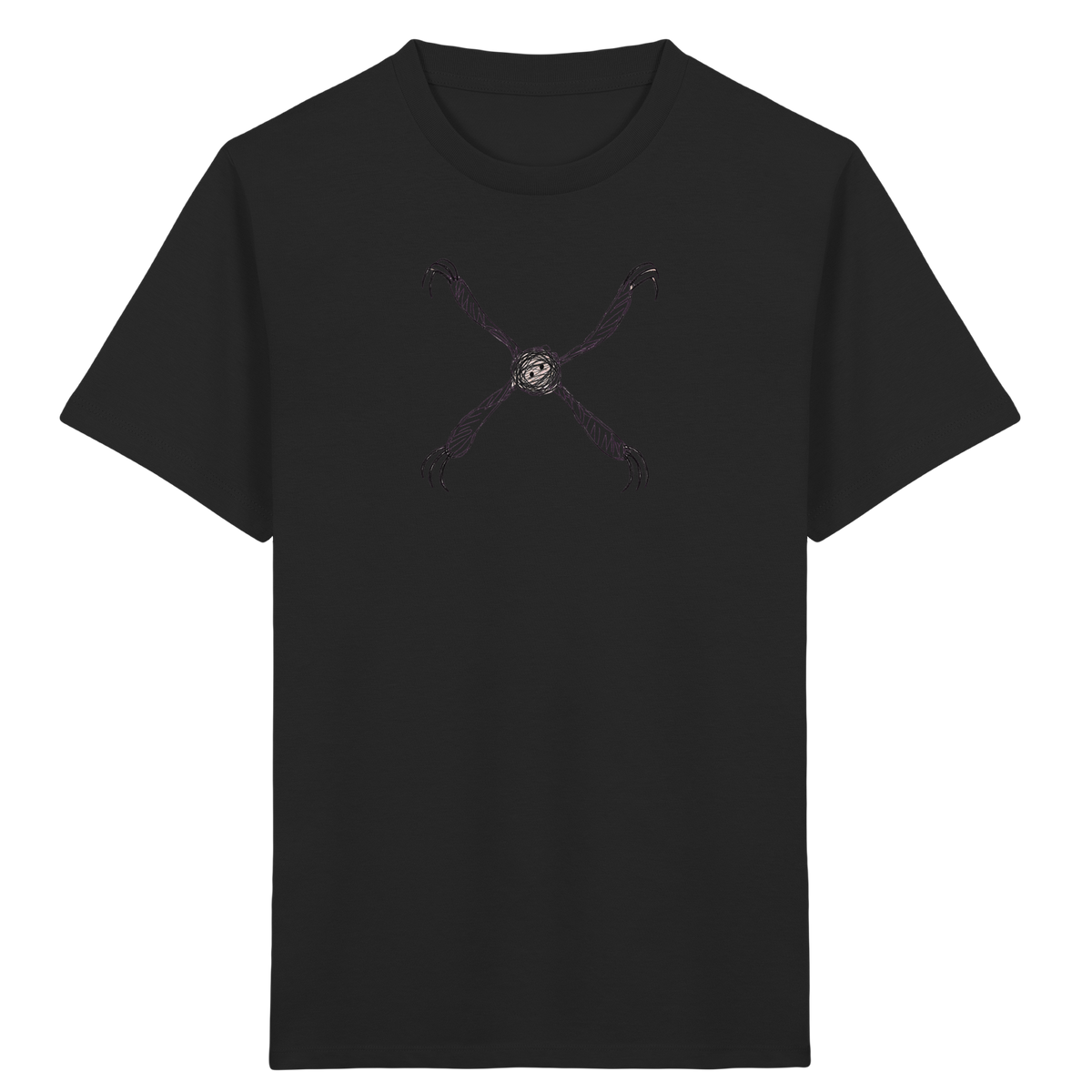 Faultier von oben gezeichnet - Kinder Bio T-Shirt Vorderseite