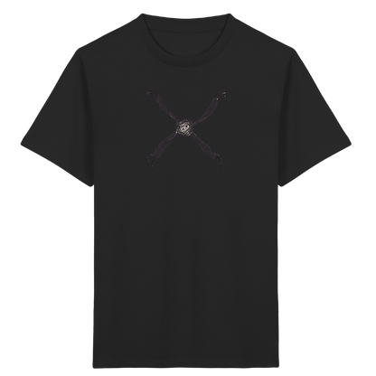 Faultier von oben gezeichnet - Kinder Bio T-Shirt Vorderseite
