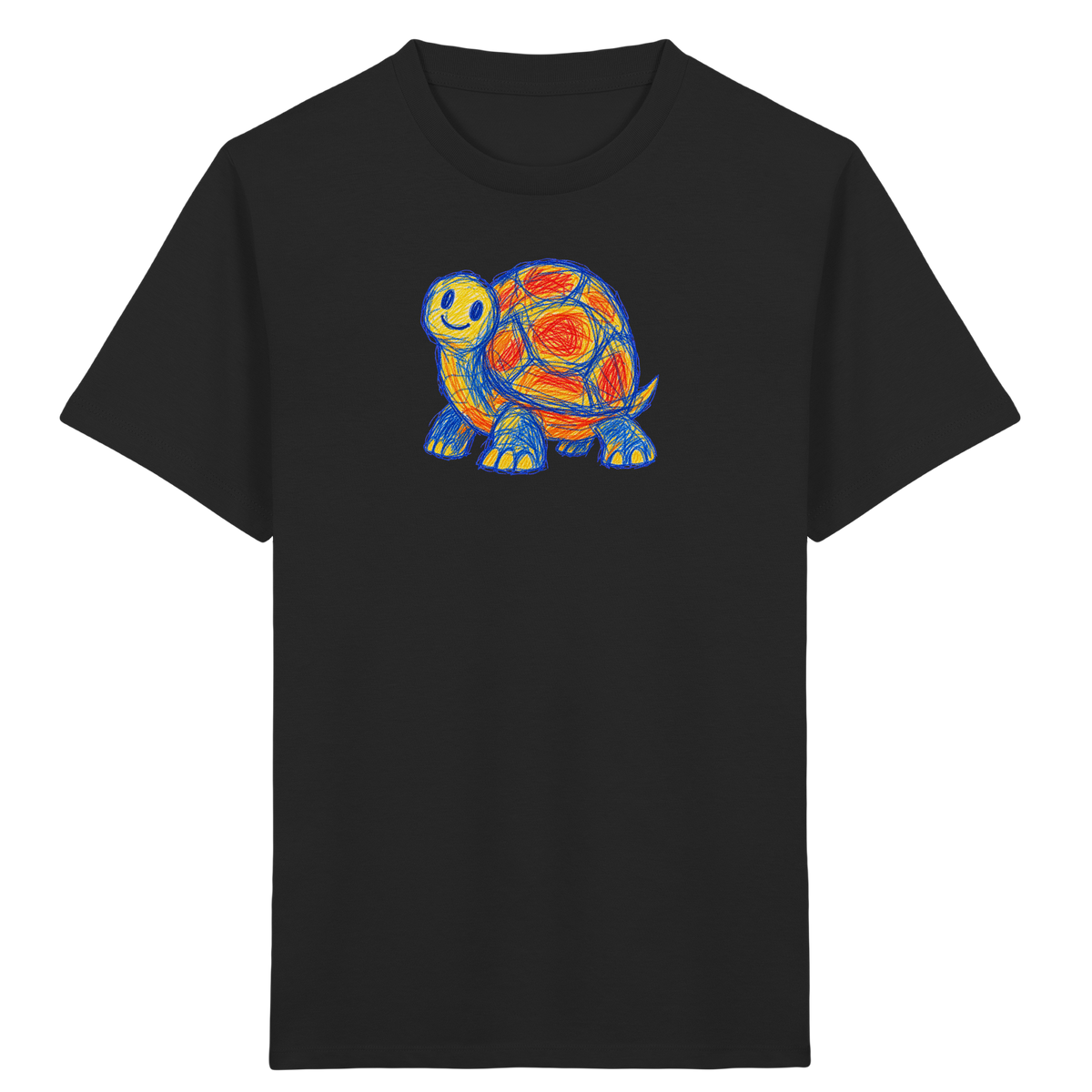 Panzerpummel Kritzelmonster Shirt - Kinder Bio T-Shirt Vorderseite