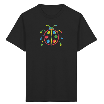 Farbpunkt Marienkäfer Kinder Shirt - Kinder Bio T-Shirt Vorderseite