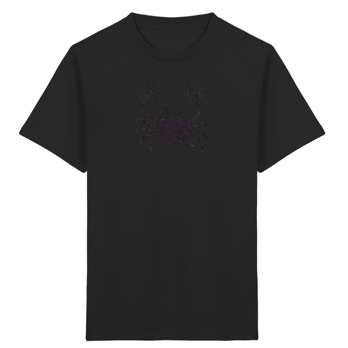 Krabbe von oben gezeichnet - Kinder Bio T-Shirt Vorderseite
