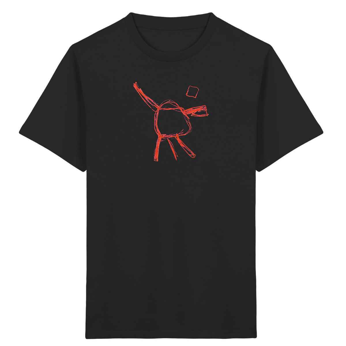 Orange Wackelfigur für Kinder - Kinder Bio T-Shirt