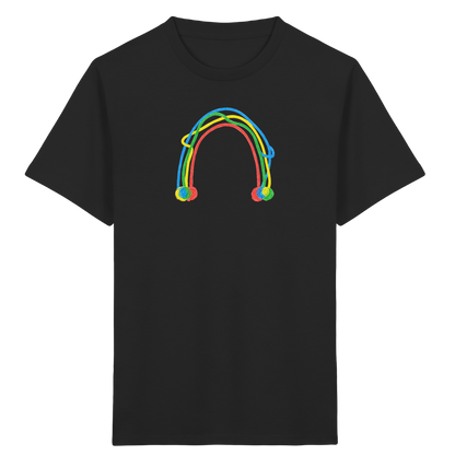 Farbpunkt Regenbogen Kinder Shirt - Kinder Bio T-Shirt Vorderseite