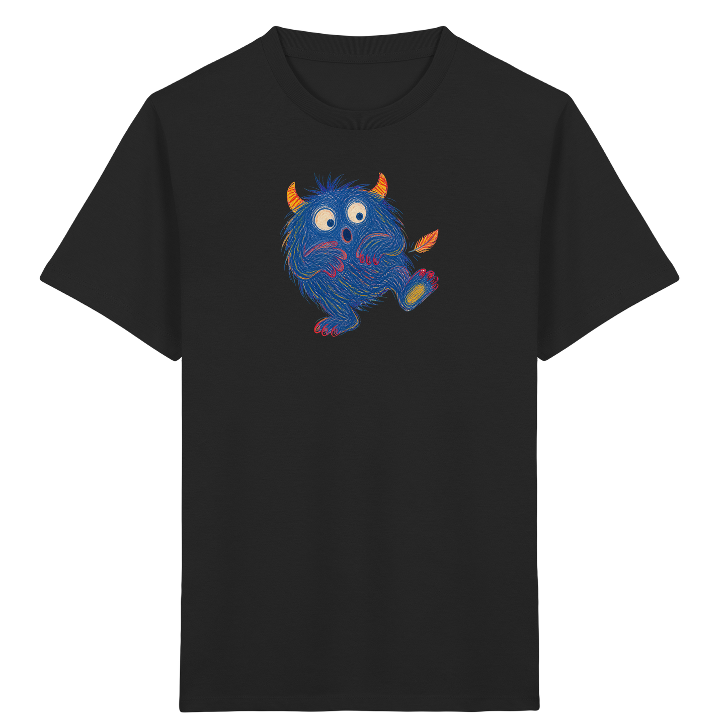 Kitzelzottel lacht im Federkitzel - Kinder Bio T-Shirt