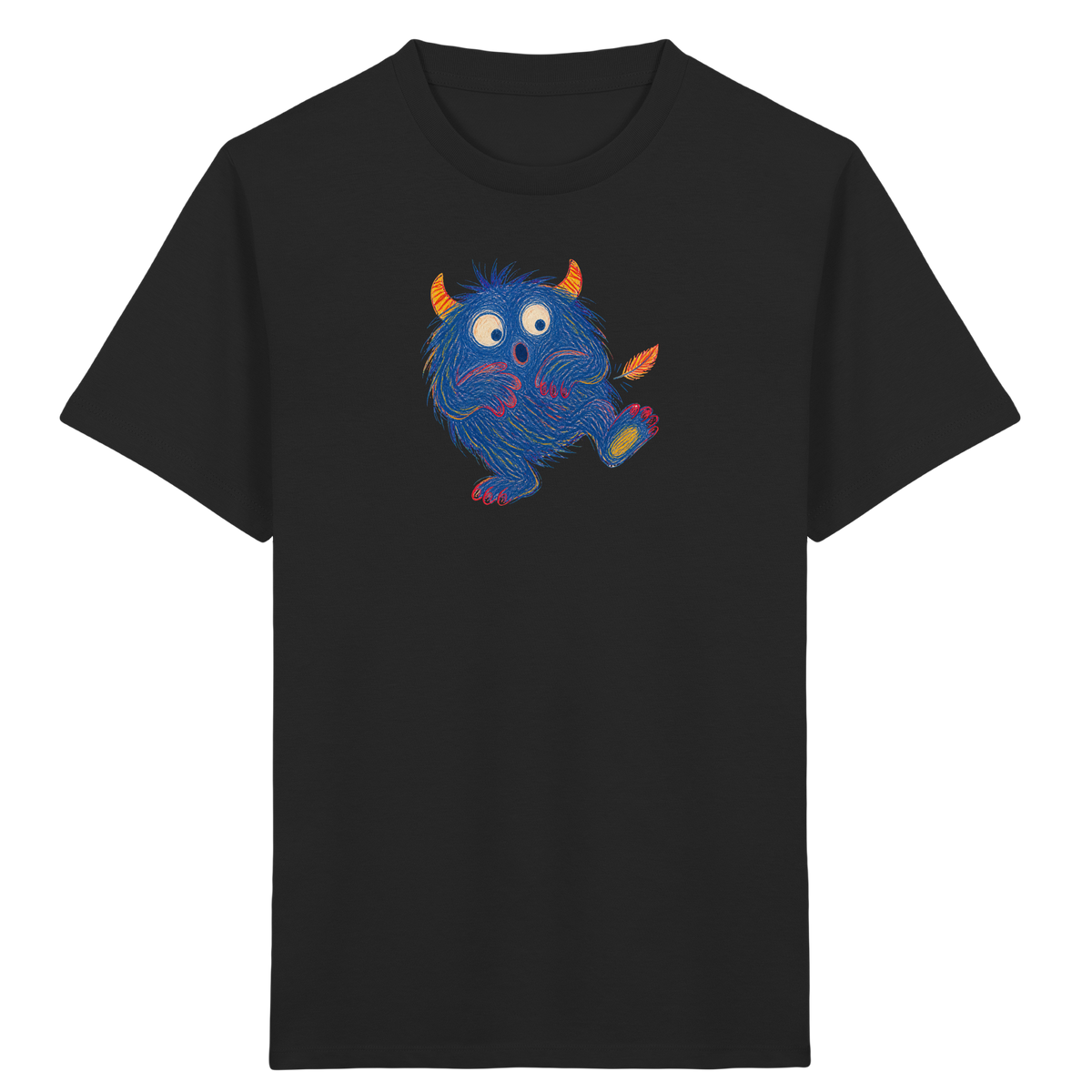 Kitzelzottel lacht im Federkitzel - Kinder Bio T-Shirt