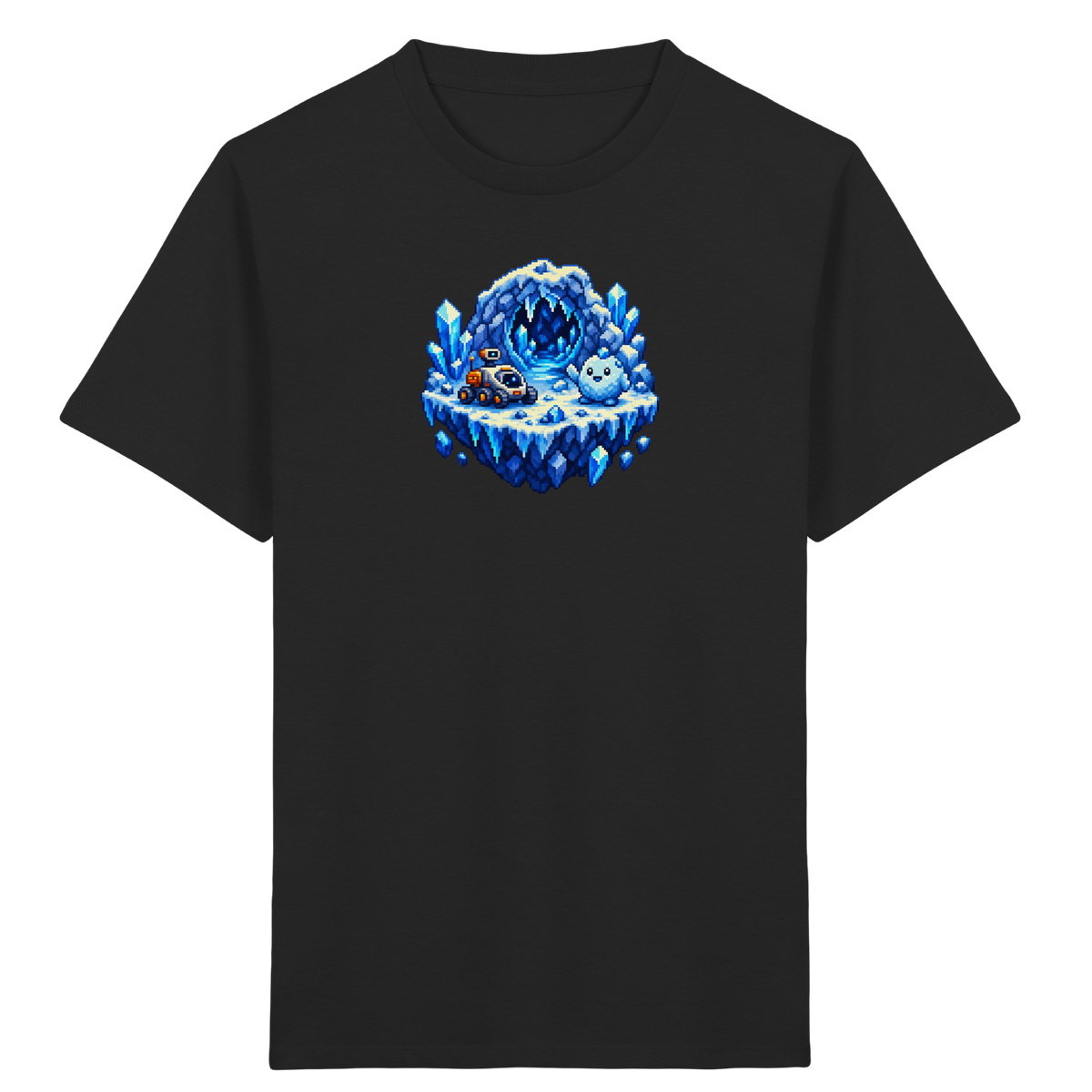 Abenteuerliches Pixel Eis-Geist T-Shirt - Kinder Bio T-Shirt