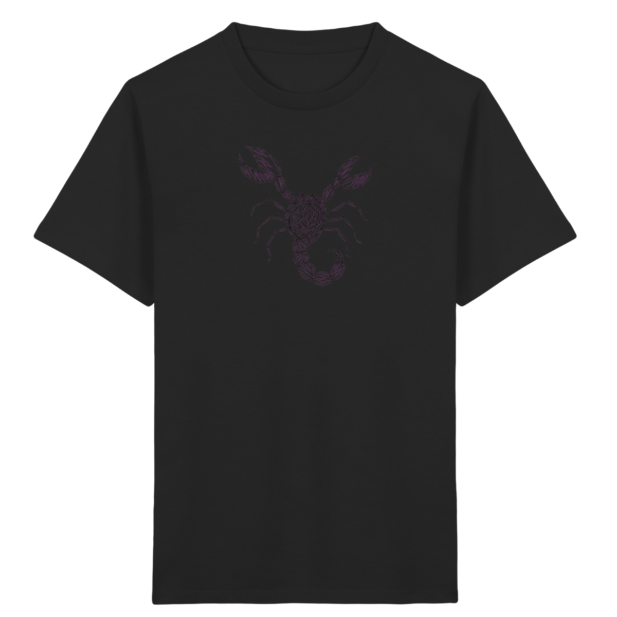 Skorpion von oben gezeichnet - Kinder Bio T-Shirt Vorderseite