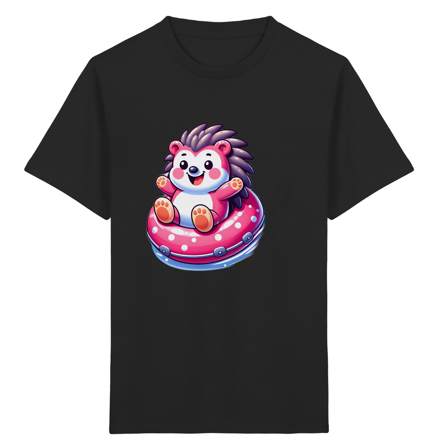 Igel im Schwimmring: Sommer-T-Shirt - Kinder Bio T-Shirt