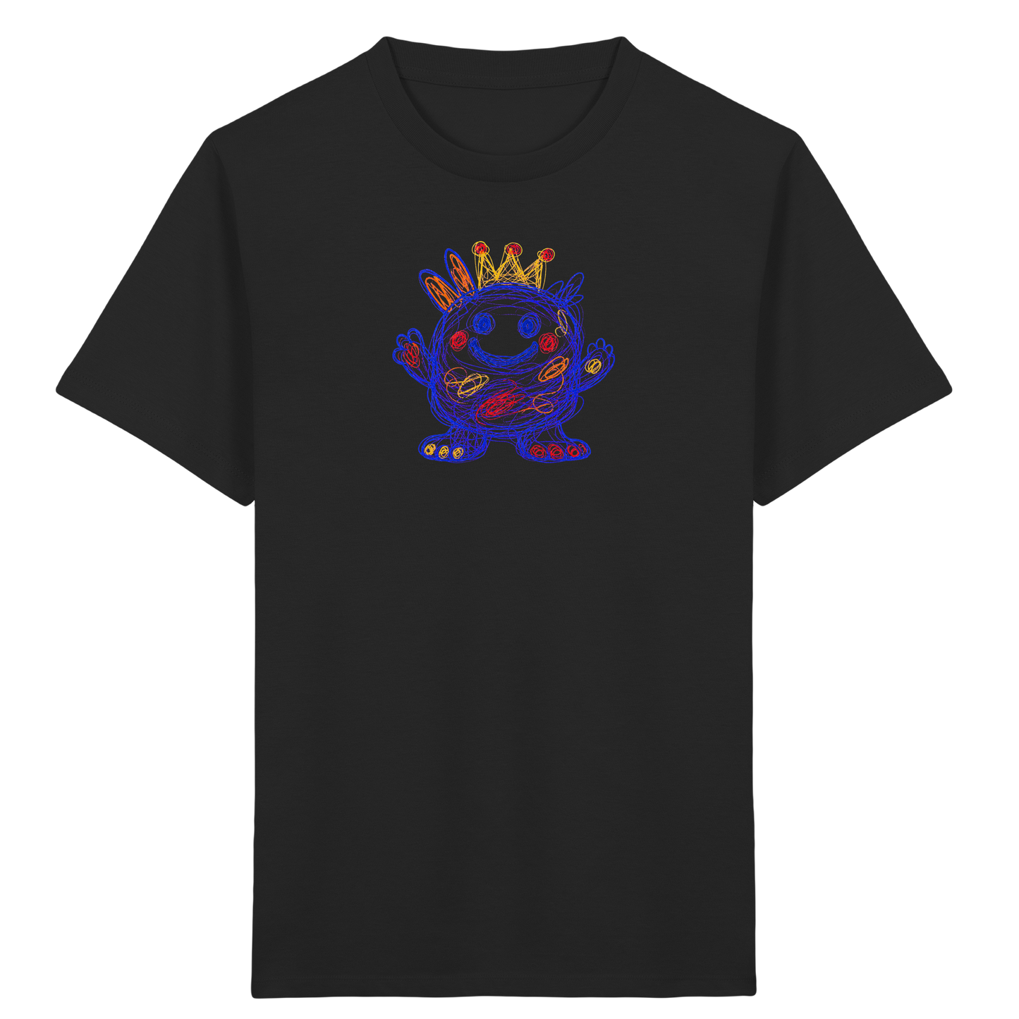 Kringelkrone Kritzelmonster Kinder Shirt - Kinder Bio T-Shirt