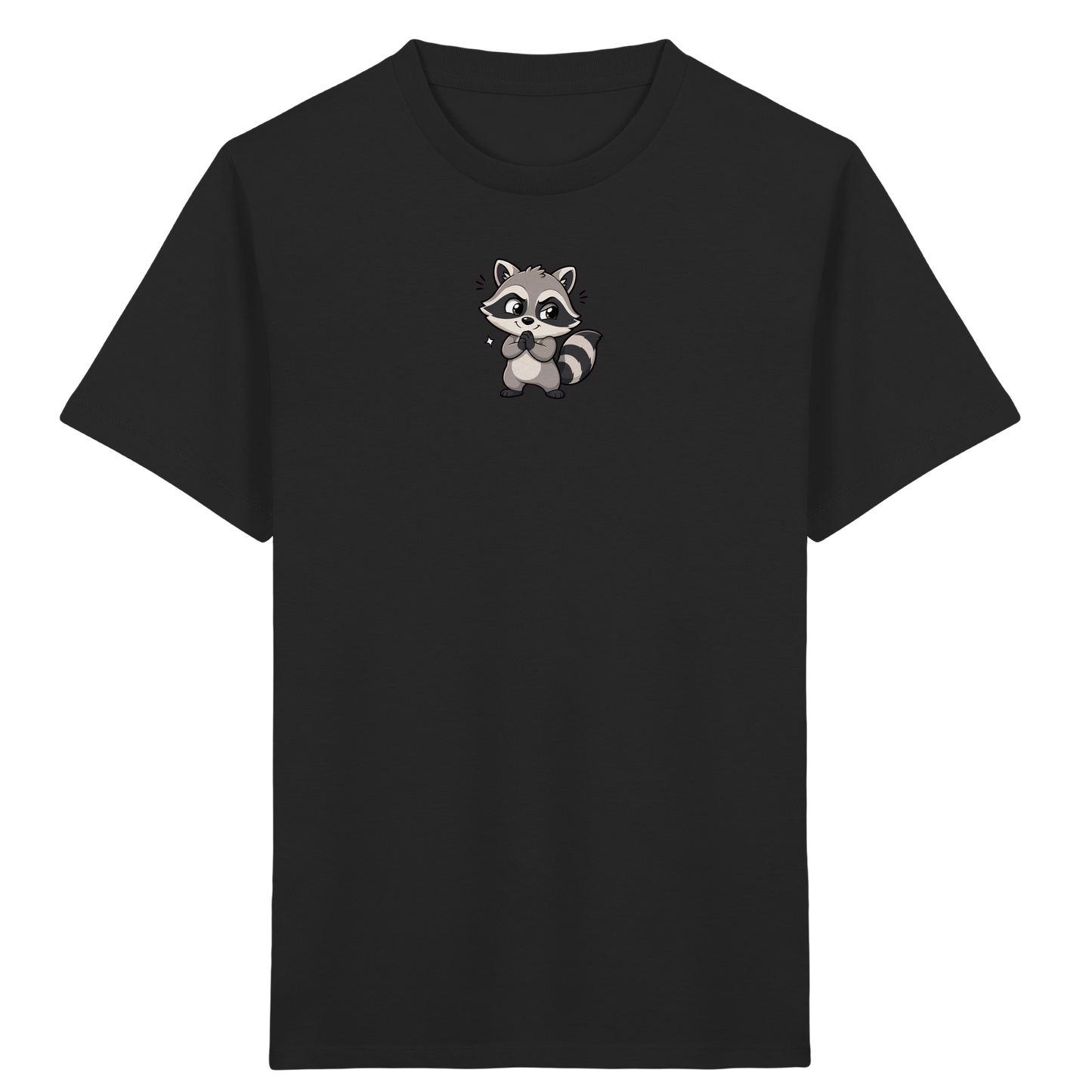 Niedlicher Waschbär Comic T-Shirt für Kinder - Kinder Bio T-Shirt